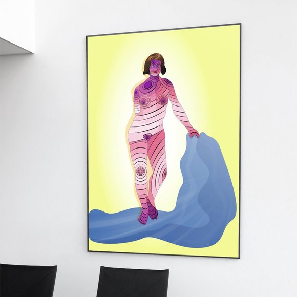 Layered Woman illustration